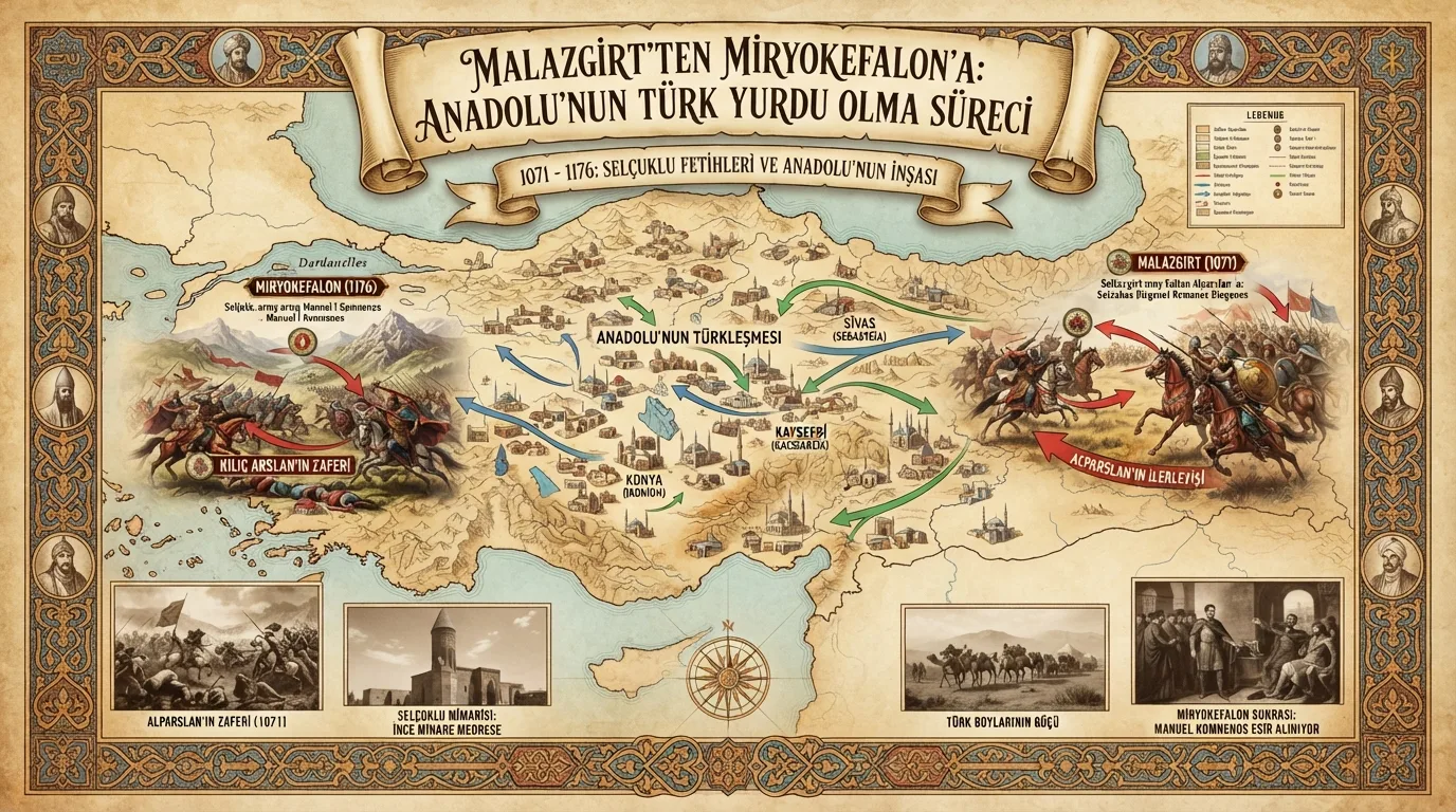 Malazgirt'ten Miryokefalon'a: Anadolu'nun Türk Yurdu Olma Süreci