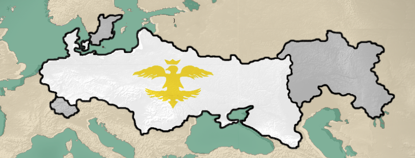 Avrupa Hun İmparatorluğu — tarihî harita